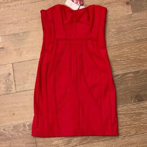 NWT Bloomingdales Laundry by Shelli Segal Dress 6 Valentine NYE Cocktail Hot Red